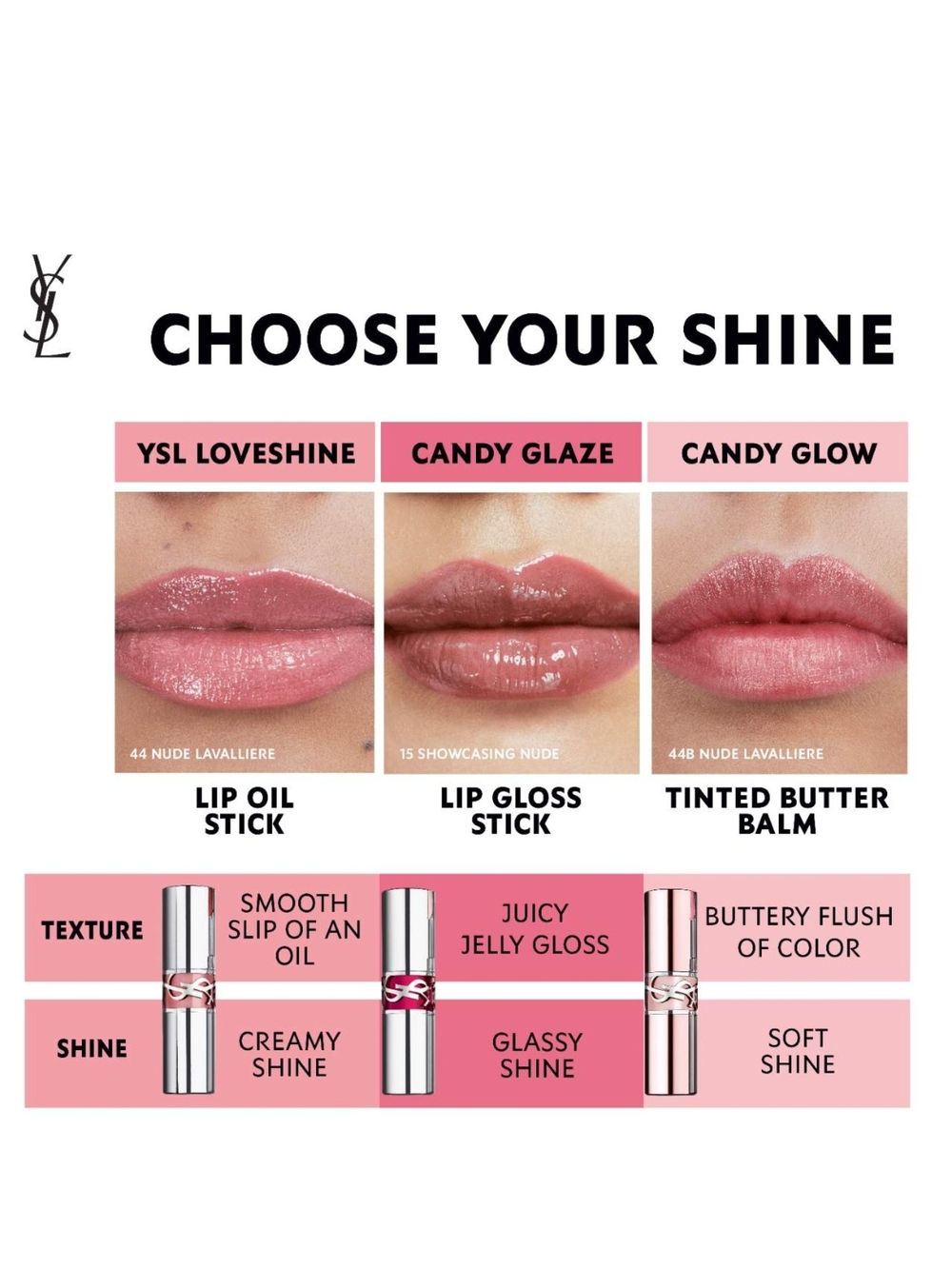 Yves Saint Laurent Candy Glow Tinted Butter Balm Lipstick 5B Nude Crush NIB - Picture 4 of 4